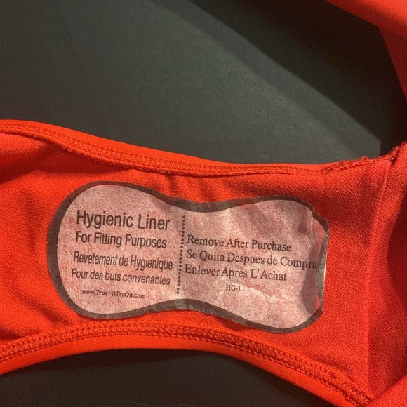 Ralph Lauren Red Swimsuit Bottom, XL NWT; Shade & Shore Ribbed Red Top 38DD NWOT - Picture 6 of 7